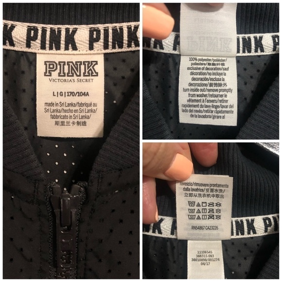 PINK by VS NWOT Perforated Bomber Jacket - Picture 6 of 6